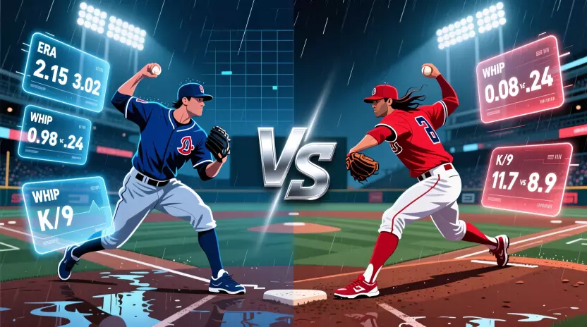 Análisis del duelo de pitchers en MLB con comparación de estadísticas
