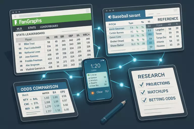 Herramientas y fuentes de información para pronósticos de béisbol MLB