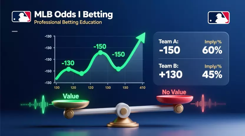 Interpretación de líneas y cuotas de apuestas MLB con análisis de valor
