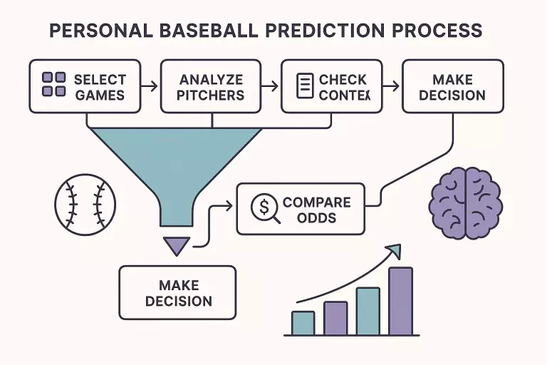 Proceso personal de análisis para pronósticos de béisbol con metodología paso a paso